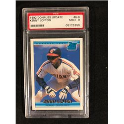 1992 DONRUSS UPDATE #U-6  KENNY LOFTON (MINT 9) PSA