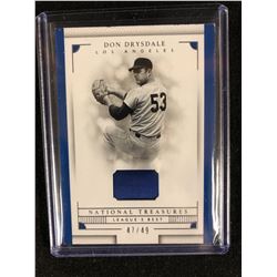 2017 PANINI NATIONAL TREASURES DON DRYSDALE JERSEY CARD 47/49