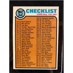 1973 TOPPS #264 CHECKLIST (BASEBALL)