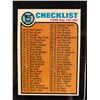 Image 1 : 1973 TOPPS #264 CHECKLIST (BASEBALL)