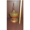 Image 8 : Painted Carved Architectural Lidded Bowl