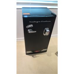 Black "Nostalgia Electrics" Mini Refrigerator, 18.5" X 17" X 33"H