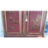 Image 8 : Painted Chinoiserie Secretary w/Cabinet, 2 Pcs, Approx. 34"W X 13.5"D X 90.5" H