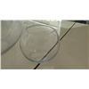 Image 2 : 2 Rounded Glass Globe Vases (Sml 7.5" H & Lrg 16" H)