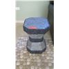 Image 2 : Pair: Natural Stone Pedestal End Tables, Approx. 20"x13"