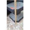 Image 3 : Natural Stone Pedestal End Tables, Approx 16" Tall