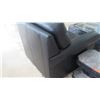 Image 8 : Black Leather Arm Chair, Approx. 35" Depth, 33" Width