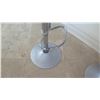 Image 3 : Qty 4 Orange Minimalist Bar Stools w/Chrome Base