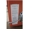 Image 8 : Qty 4 Orange Minimalist Bar Stools w/Chrome Base