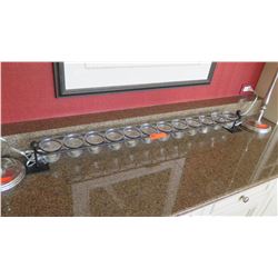 Long Tea Light Candle Holder (holds 12 candles)