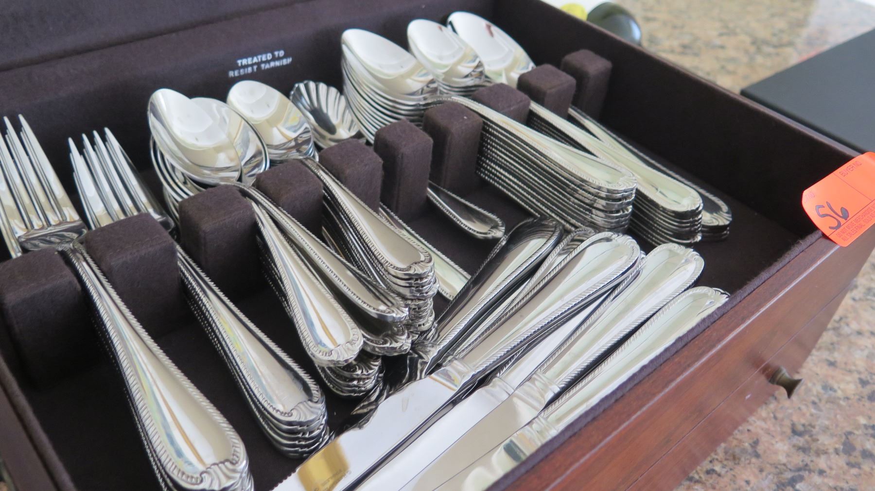 Reed & Barton Stainless Flatware Set w/Box Oahu Auctions