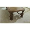 Image 8 : Wood Coffee Table Approx 5' w/Intricately Carved Base