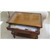 Image 8 : Wood End Table w/Drawer & Lower Shelves, by Baker, Approx. 2'5" W