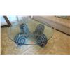 Image 1 : Glass-Topped Iron Coffee Table