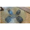 Image 2 : Glass-Topped Iron Coffee Table