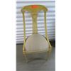 Image 1 : Carved Kreiss Collection Wooden Chair, Antiqued Honey Finish, 40"H