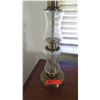 Image 2 : Pair: Glass & Brass Pillar Table Lamps, Approx. 30.5" H