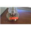 Image 3 : Pair: Glass & Brass Pillar Table Lamps, Approx. 30.5" H