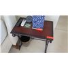 Image 1 : Side Table w/ Scrolled Iron Base