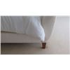 Image 8 : Queen White Upholstered Sleigh Bed (sheets, coverlet, pillows not included)