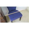 Image 8 : Blue Upholstered Side Chair (pillow not included)
