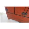 Image 8 : Red Lacquered Asian Cabinet
