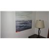 Image 2 : Abstract Painting on Stretched Canvas (Ocean/Sky), 29.5 X 39.5