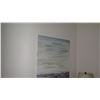 Image 3 : Abstract Painting on Stretched Canvas (Ocean/Sky), 29.5 X 39.5