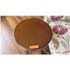 Image 2 : Round Wooden Side Table, 22.5" Dia. 18" H