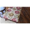 Image 2 : Slipper Chair - White w/ Floral Print, 25.5X25.5 (Seat Ht. 17", Backrest Ht. "33)