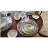Image 8 : Noritake China w/Gold Border (Japan), Flatware & Crystal Beverageware, 6 Place Settings