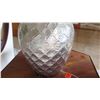 Image 2 : Silver Urn Table Lamp with Damask-Like Relief Design, Approx. 25" H