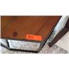 Image 2 : Hexagonal Wood Side Table w/Metal Frame