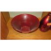 Image 2 : Accent Decor: 5pc Assorted Red Vases/Bowls
