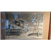 Image 2 : Framed Watercolor Print, Japanese Winter Scene