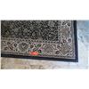 Image 2 : Large Area Rug, Black/Beige/Brown, Blue Border 8' X 11' (Made in Egypt, Oriental Weavers)