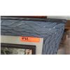 Image 2 : Decorative 3-Frame Mirror w/Blue Geometric Design Outer Frame