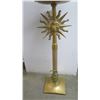 Image 2 : Brass Sunburst Buffet Table Lamp (no lamp shade), Approx. 38" H
