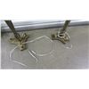 Image 2 : Pair of Buffet Lamps, Metal w/Mercury Glass Globe (no lamp shades), Approx. 38" H