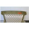 Image 2 : Gilded Upholstered Chair w/Carved Scroll Details, 37" H, 27" W