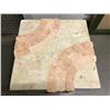 Image 2 : Natural Stone & Stone Veneer Cube Stand, 15X15X15 (pink section is natural stone)