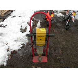 Wacker electric jack hammer w/cart & bits
