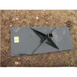 Receiver plate for skidloader -New