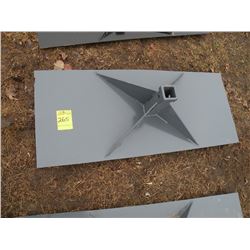 Receiver plate for skidloader -New