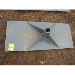 Receiver plate for skidloader -New