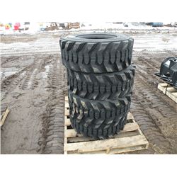 Qty 4 Maxam 12-16.5, 12 ply skidloader tires -SOLD X4- New