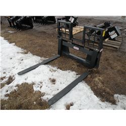 Stout 48" pallet forks w/walk-thru frame -New