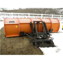 12ft Monroe hydro turn snowplow w/tractor mount-City Owned