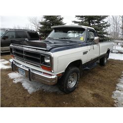 1987 Dodge Ram 1/2 ton 4WD SN#-1B7HW14T9HS328447