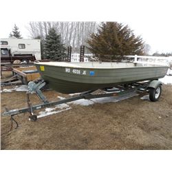 1960 MirroCraft 16 ft boat w/1992 trailer     SN#-F961163